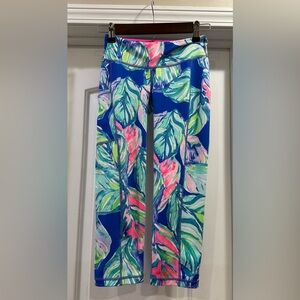 Lilly Pulitzer Luxletic Colorful Leaf Print Cropped Leggings Size XS